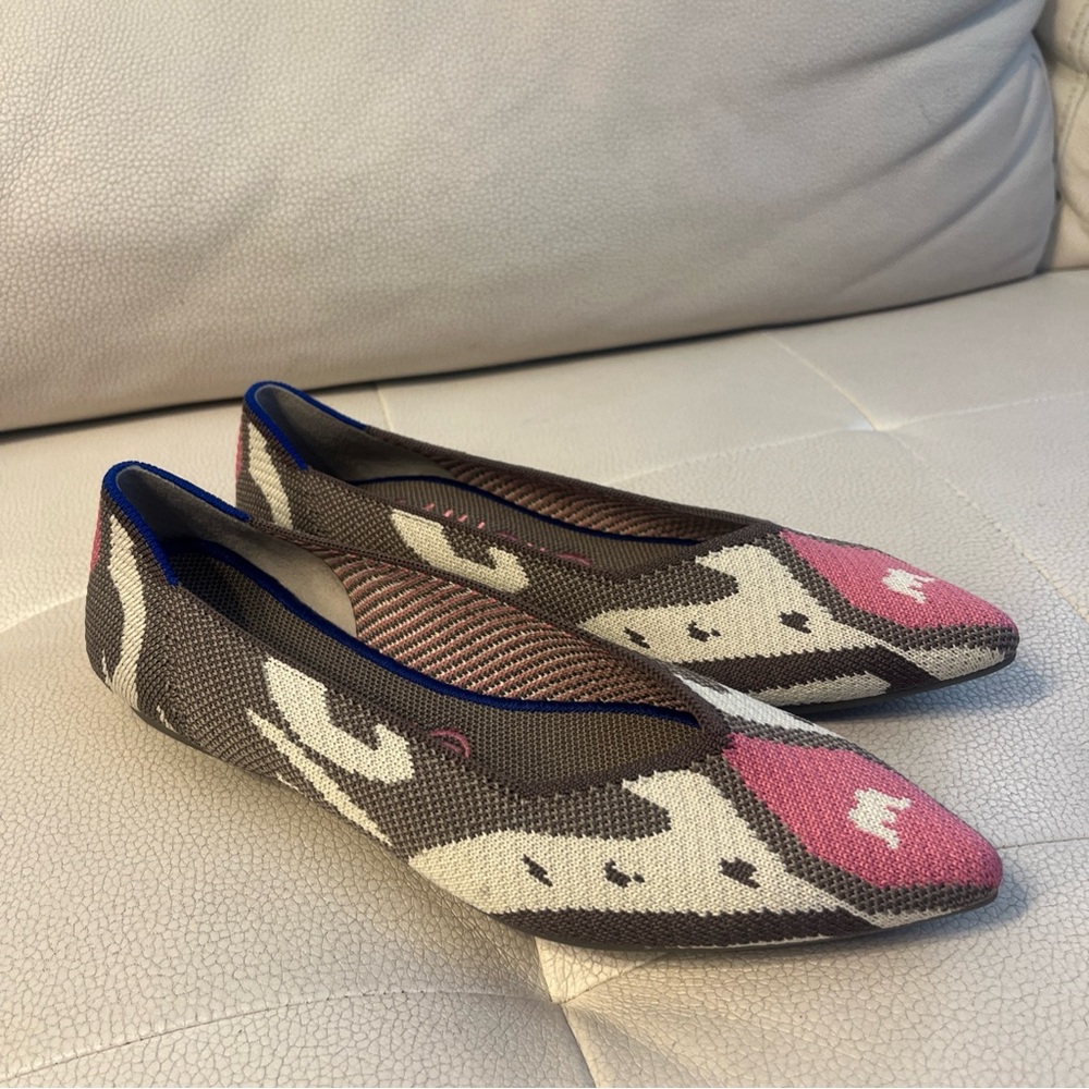 NWB Rothy's Knit moroccan rose the point sz 9W retired